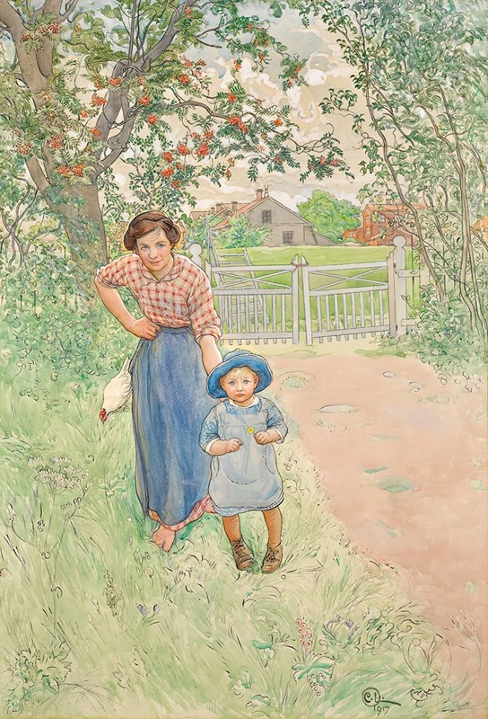 A charming genre scene depicting a gentleman in a lively setting.