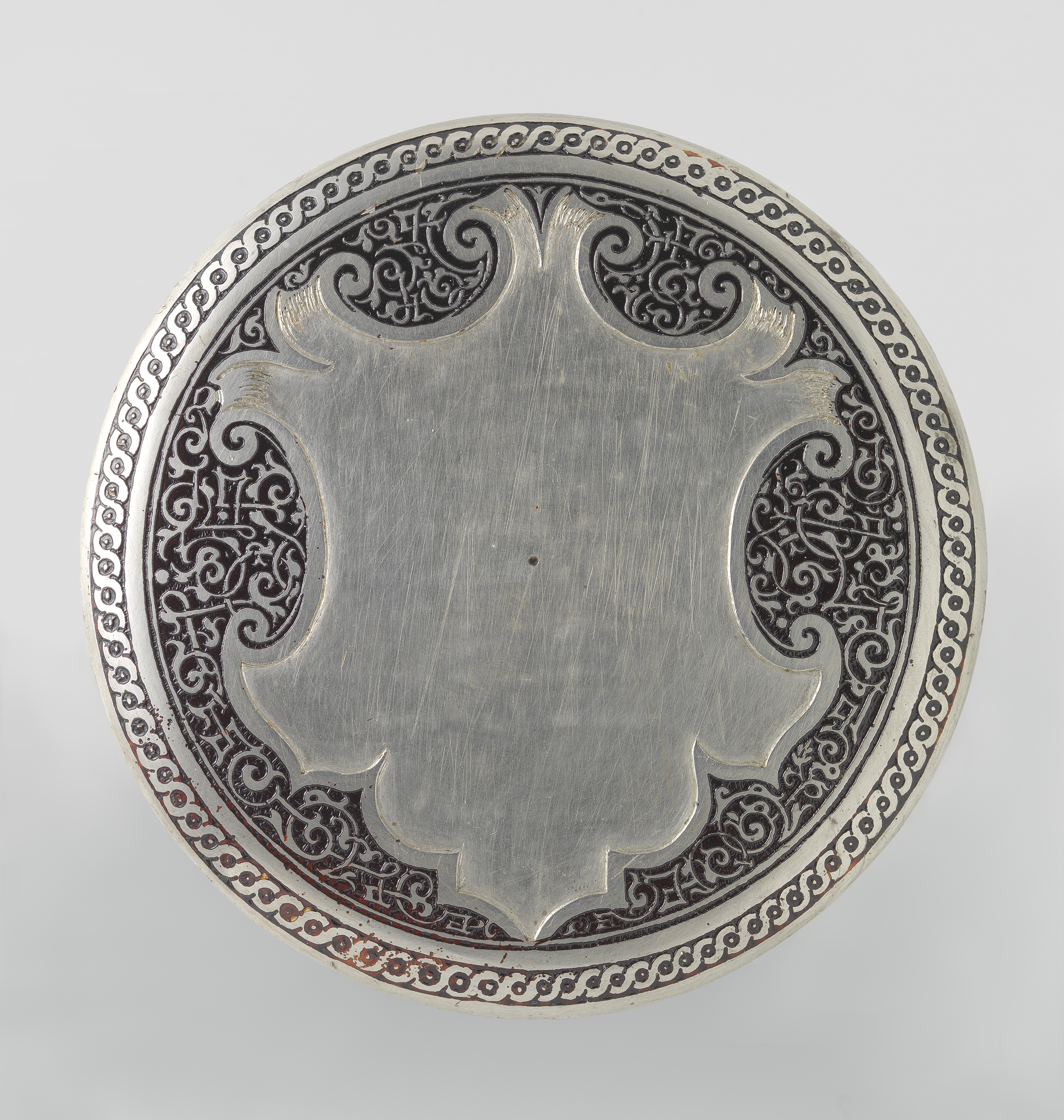 Plaquette van de Merkelsche Tafelaufsatz engraving by Wenzel Jamnitzer featuring intricate gold craftsmanship.