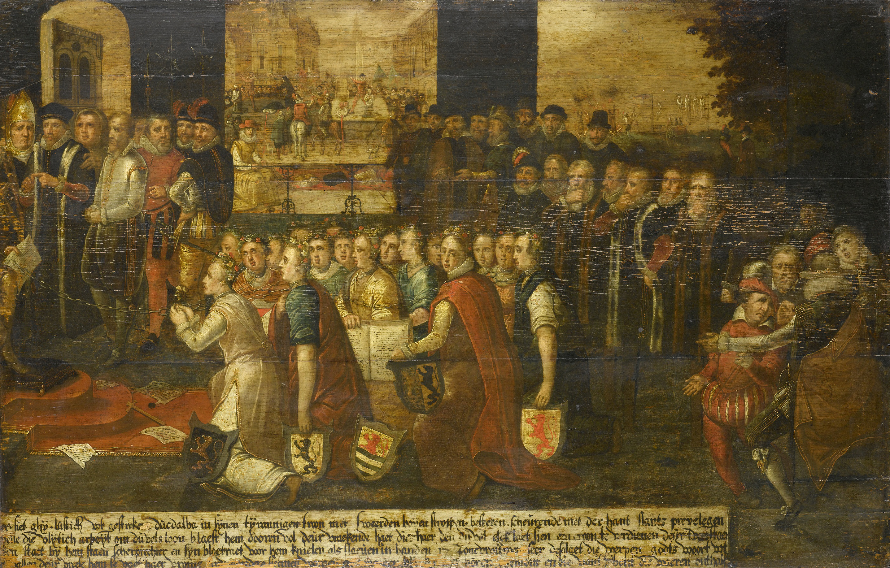 Allegory of the Tyranny of the Duke of Alba, oil on panel by Unknown Artist