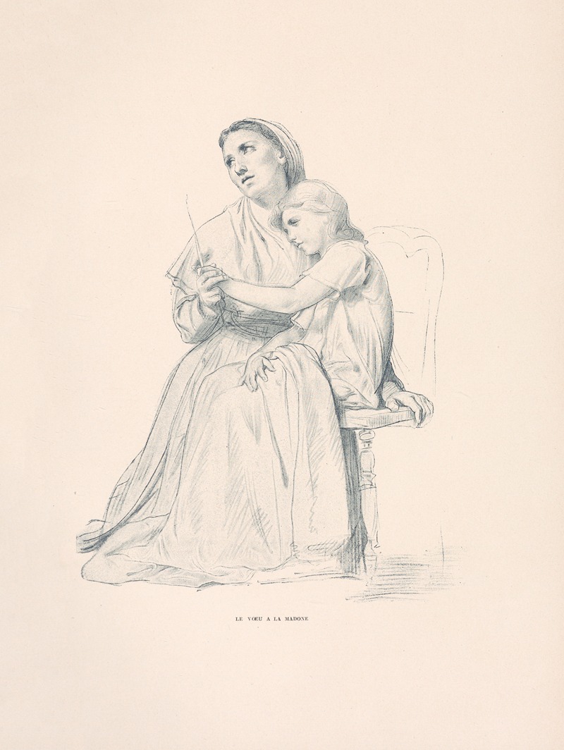 Le Voeu a la Madone by William Bouguereau