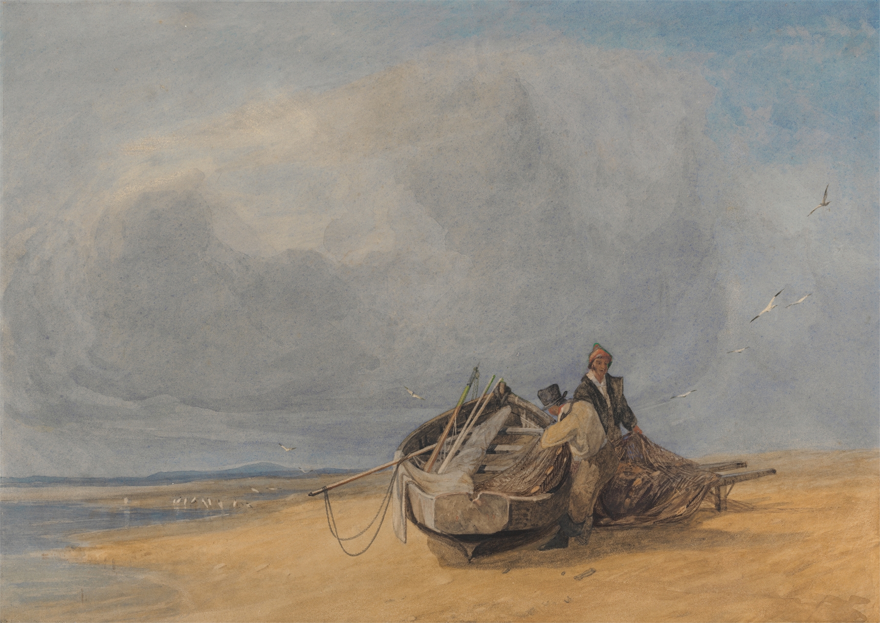 Yarmouth Sands, Norfolk, by John Sell Cotman, public domain