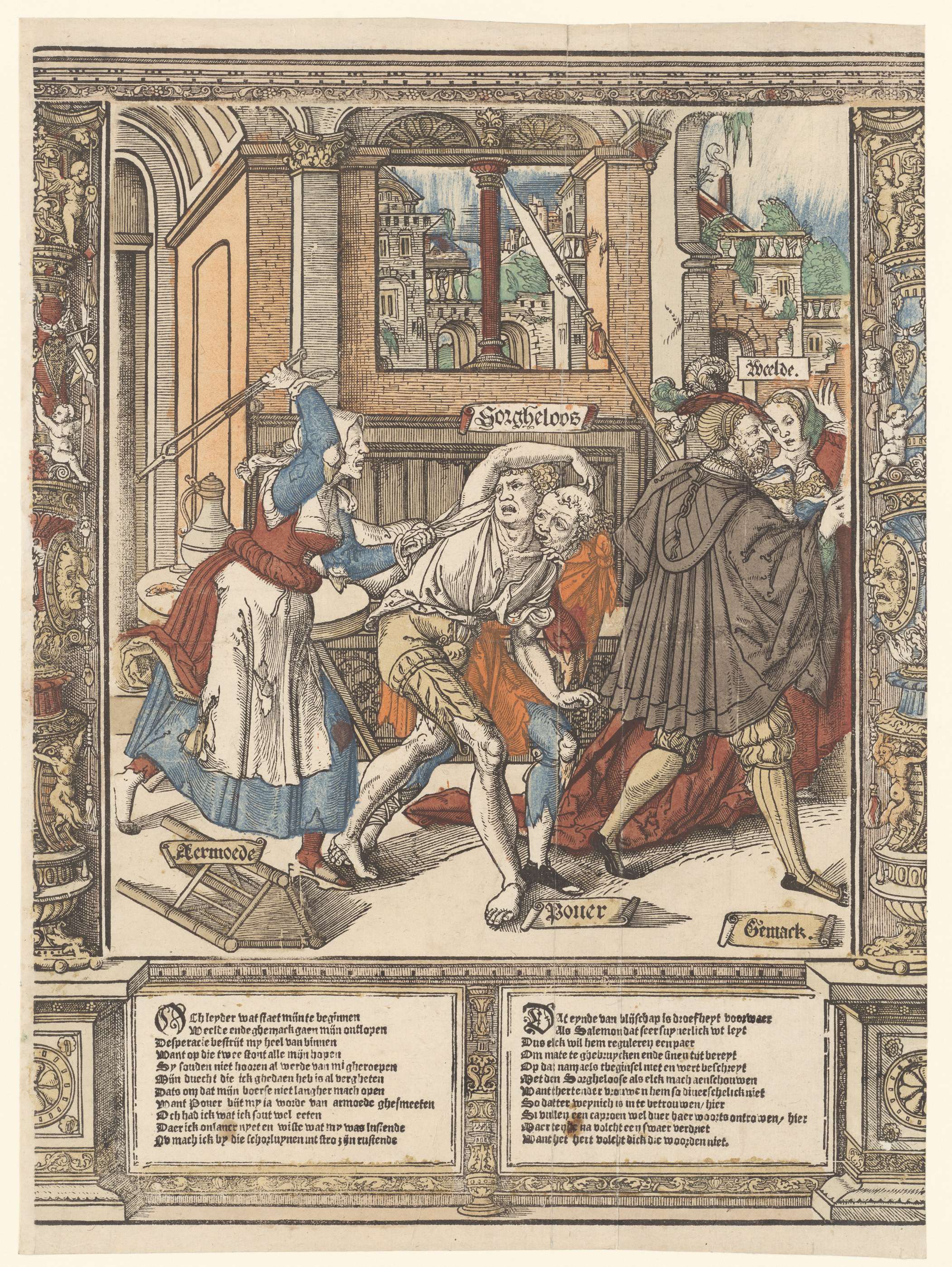 De verdrijving van Sorgheloos, by Cornelis Anthonisz., public domain