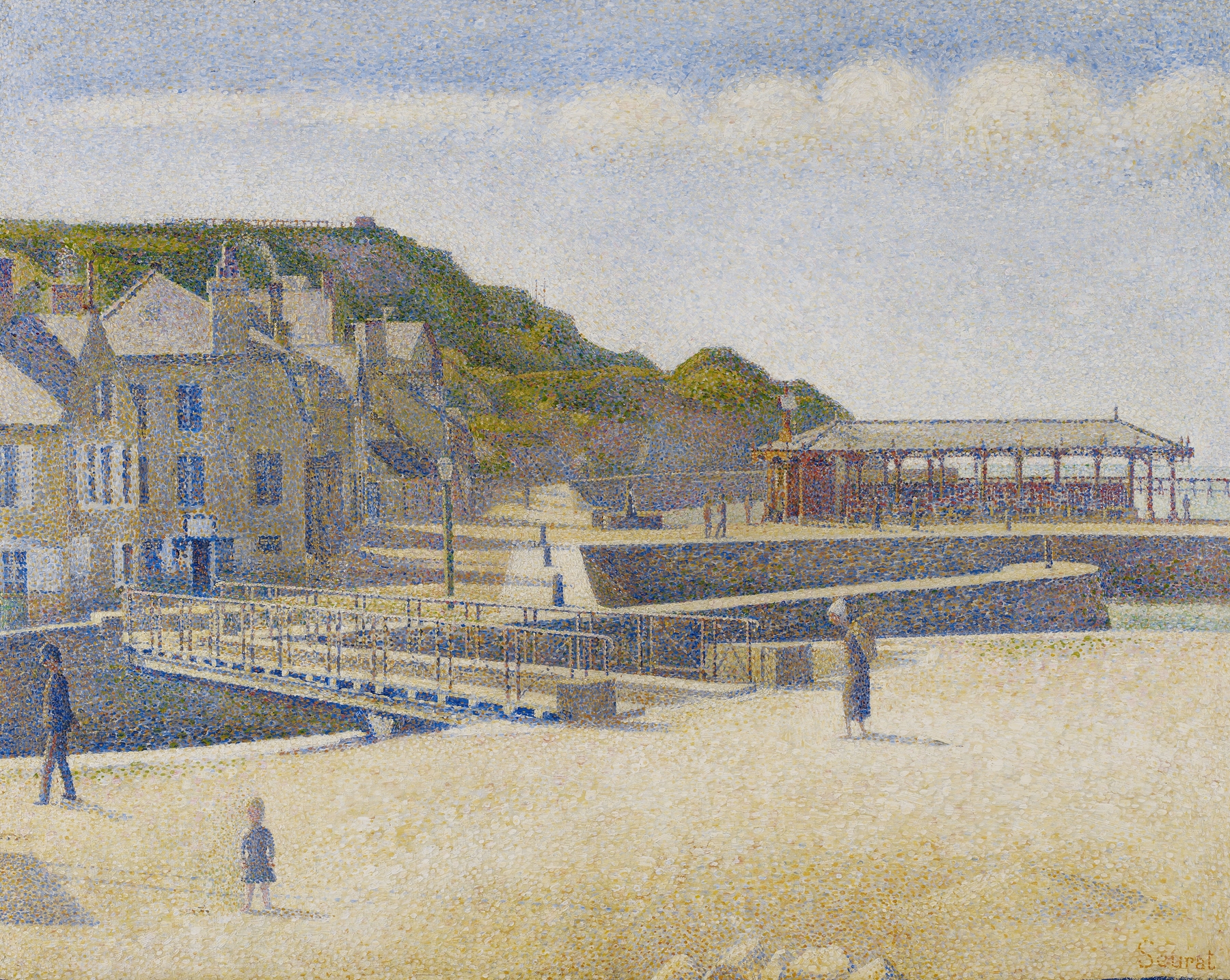 Port-en-Bessin, by Georges Seurat, public domain