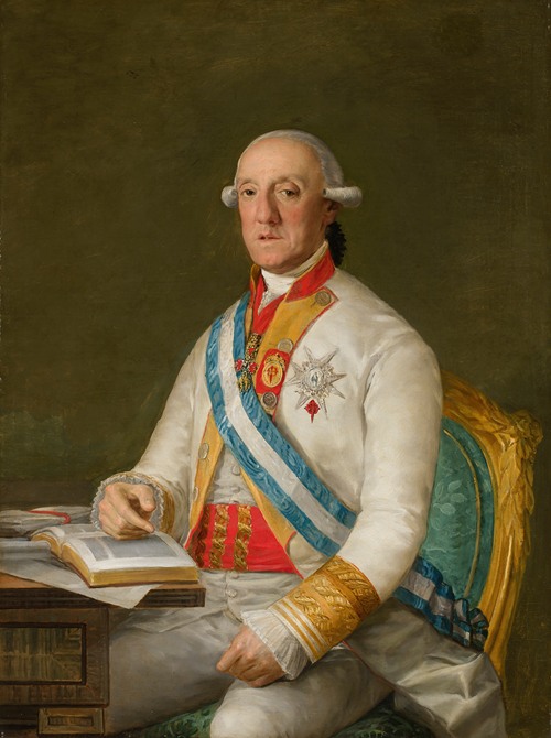 Portrait of Vicente Maria De Vera De Aragon by Francisco de Goya.
