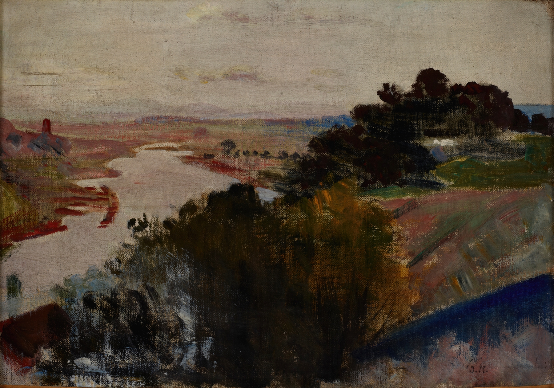 Landscape at the Vistula, by Jacek Malczewski, public domain