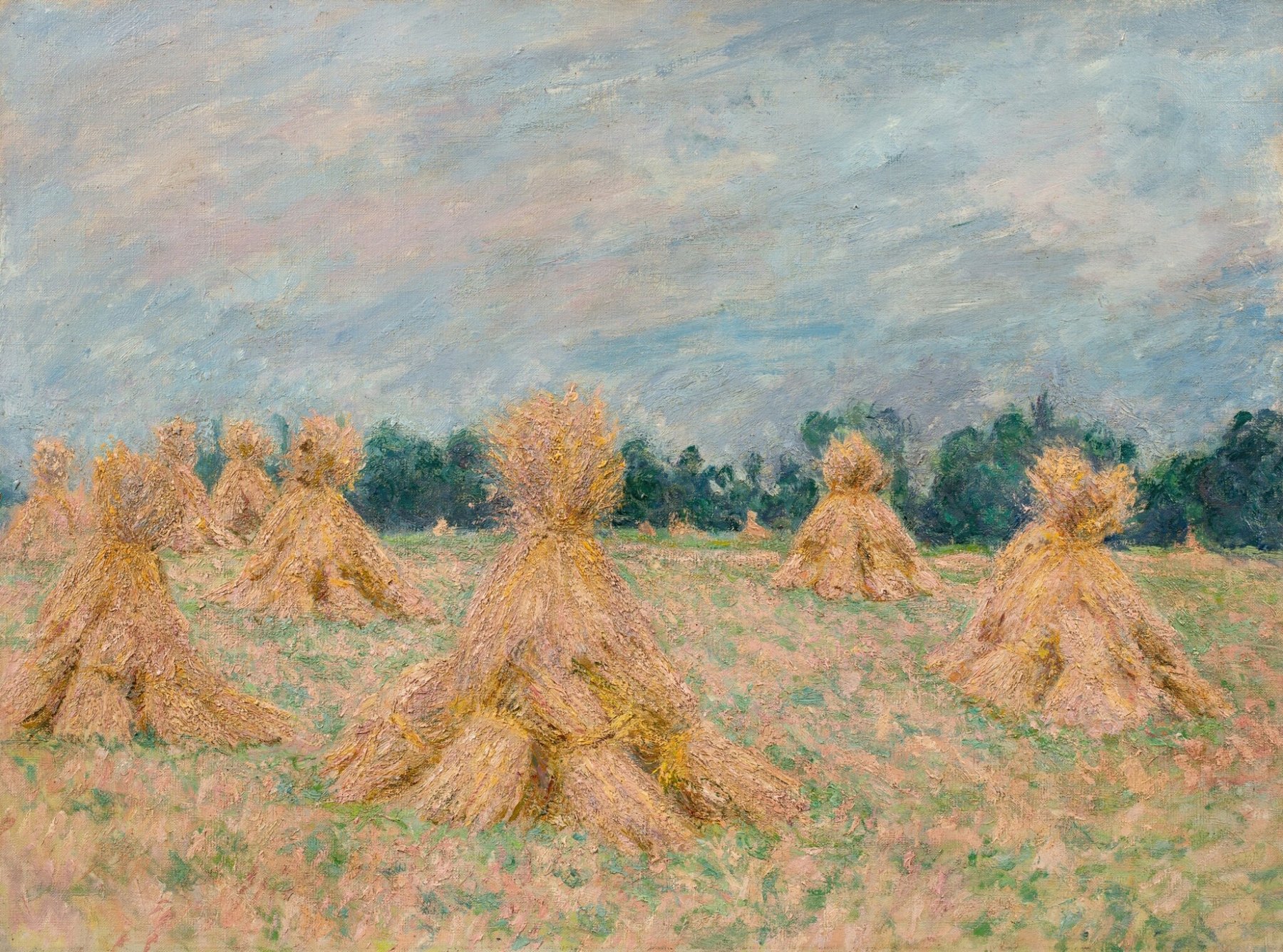 La Moisson (Les Moyettes), by Blanche Hoschedé-Monet, public domain