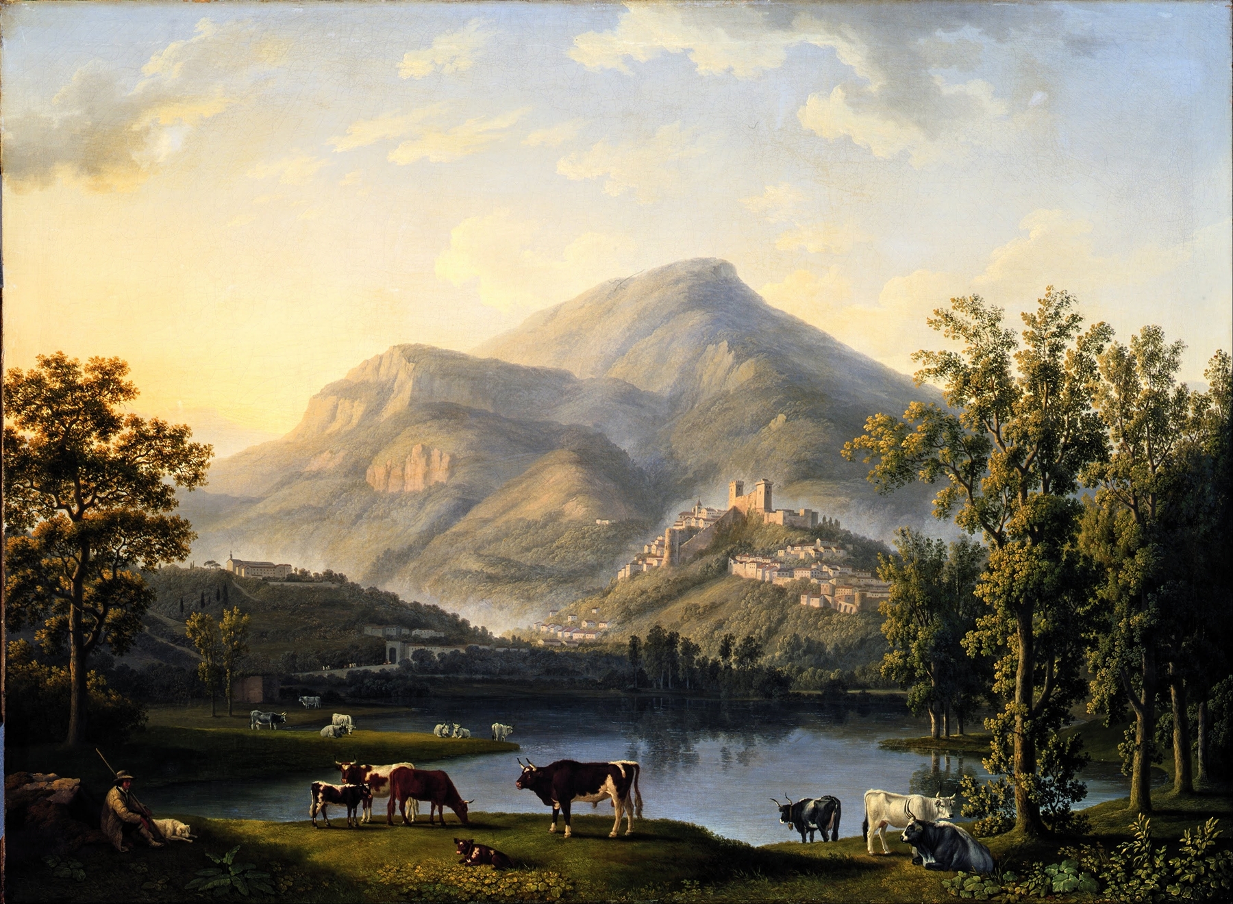 Veduta d’Itri (Landscape with a View of Itri), by Jacob Philipp Hackert, public domain
