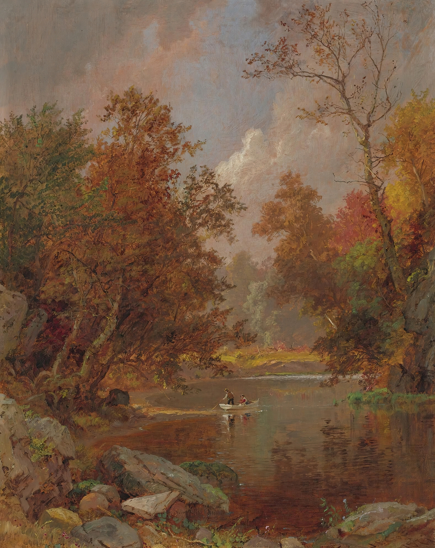 Autumn On The River, by Jasper Francis Cropsey, public domain