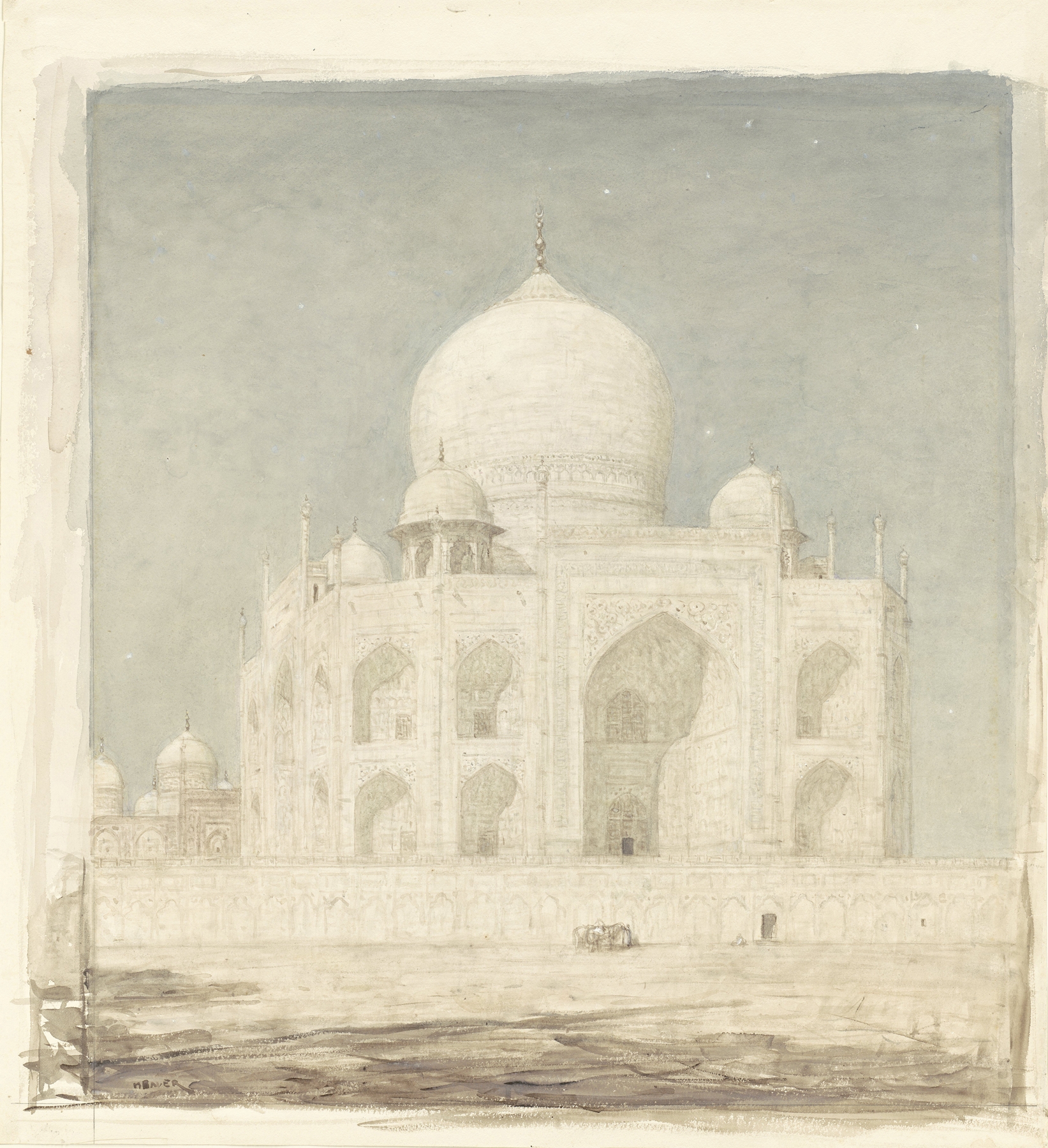 De Taj Mahal, by Marius Bauer, public domain