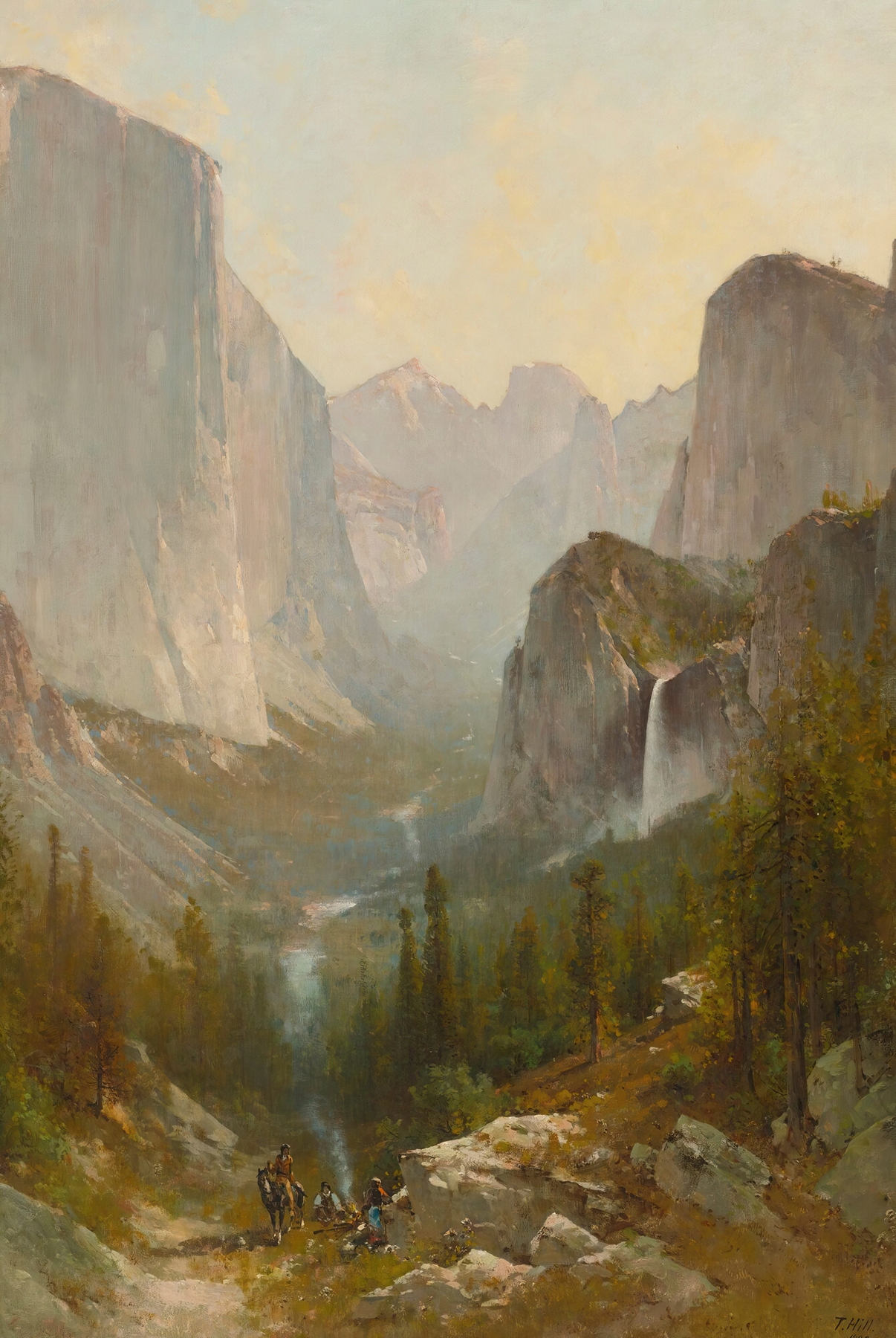 Yosemite Valley, by Thomas Hill, public domain