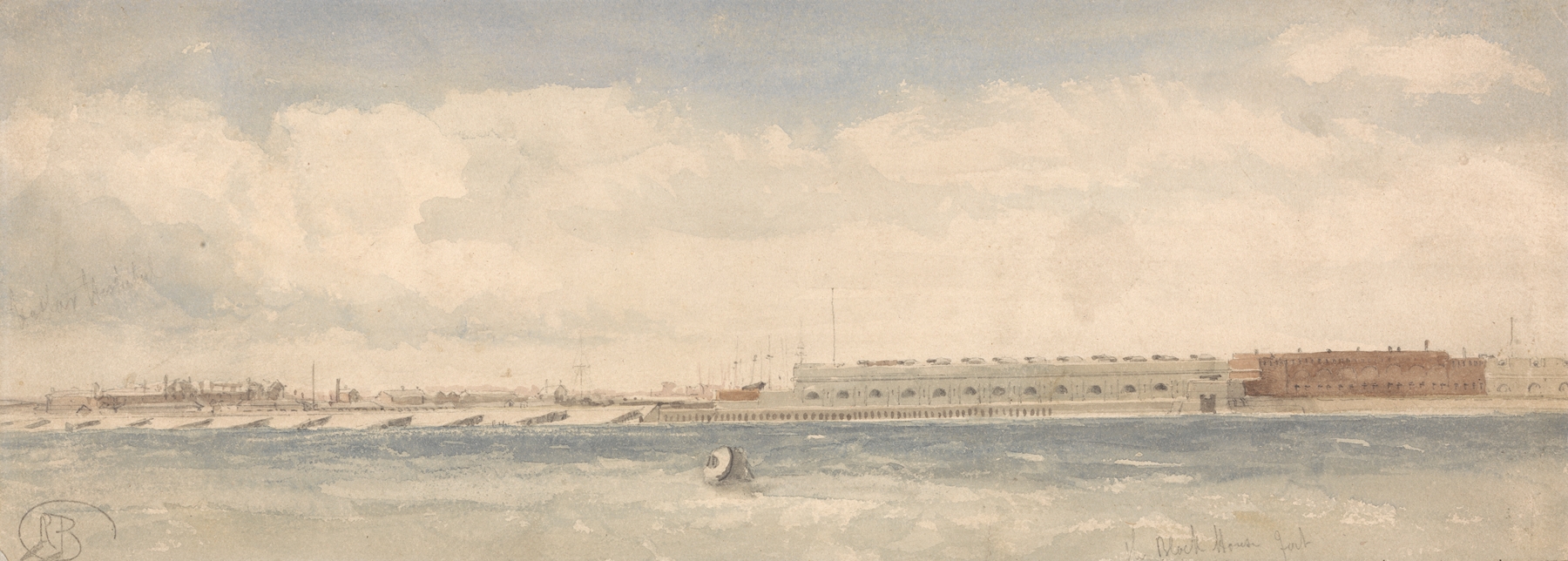 Block House Fort in Gosport, Hampshire, oil on canvas by Richard Beavis