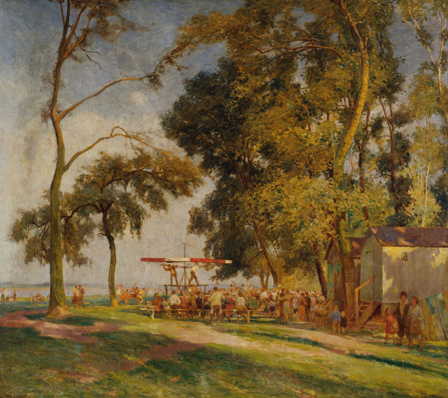 Sonntag in der Lobau, by Anton Hans Karlinsky, public domain
