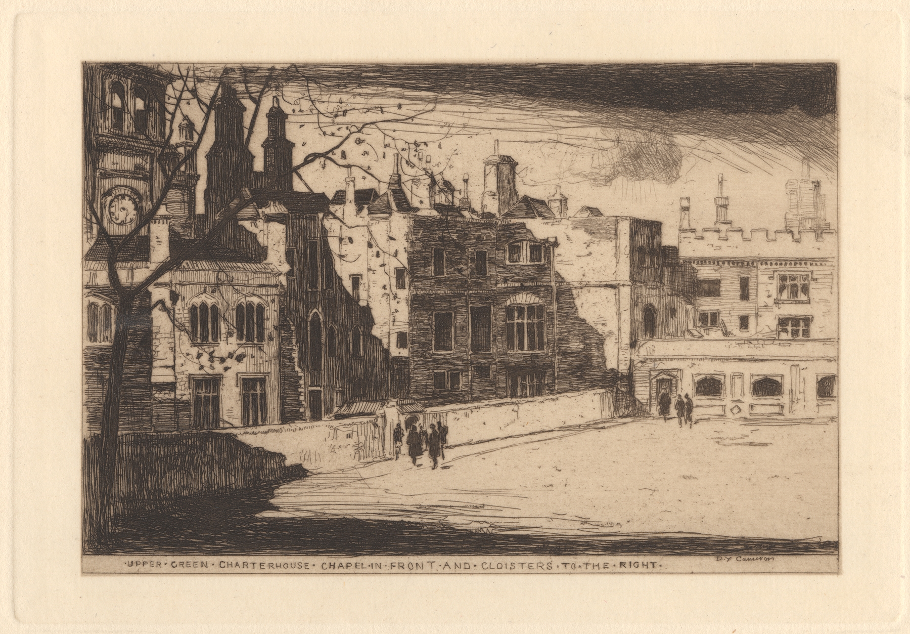 Upper Green, Charterhouse, by David Young Cameron, public domain