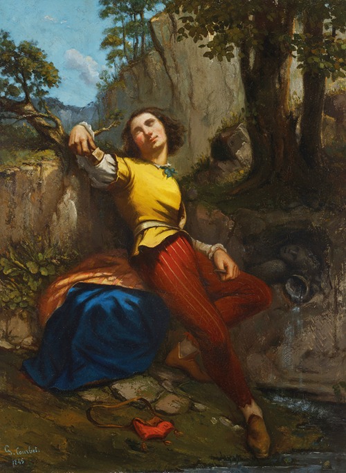 Gustave Courbet's 'Le poète ou Le sculpteur' explores the relationship between art and the artist.