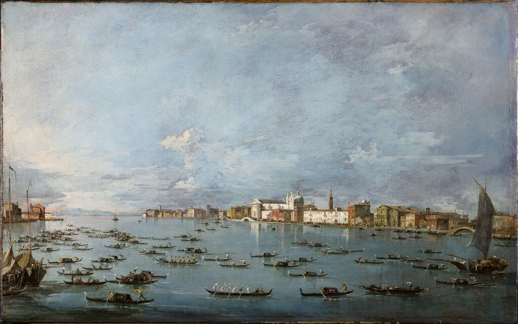 The Fondamenta della Zattere, Venice, by Francesco Guardi, public domain