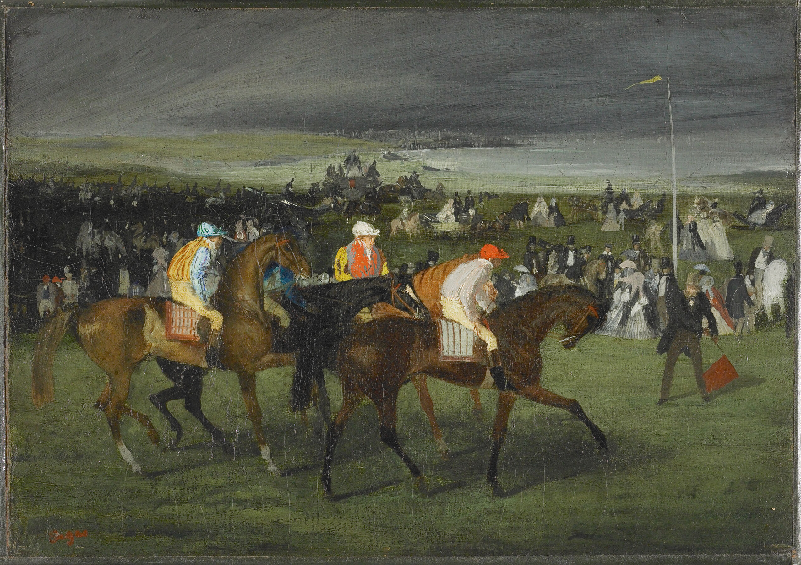 At the Races:  The Start, by Hilaire-Germain-Edgar Degas, public domain