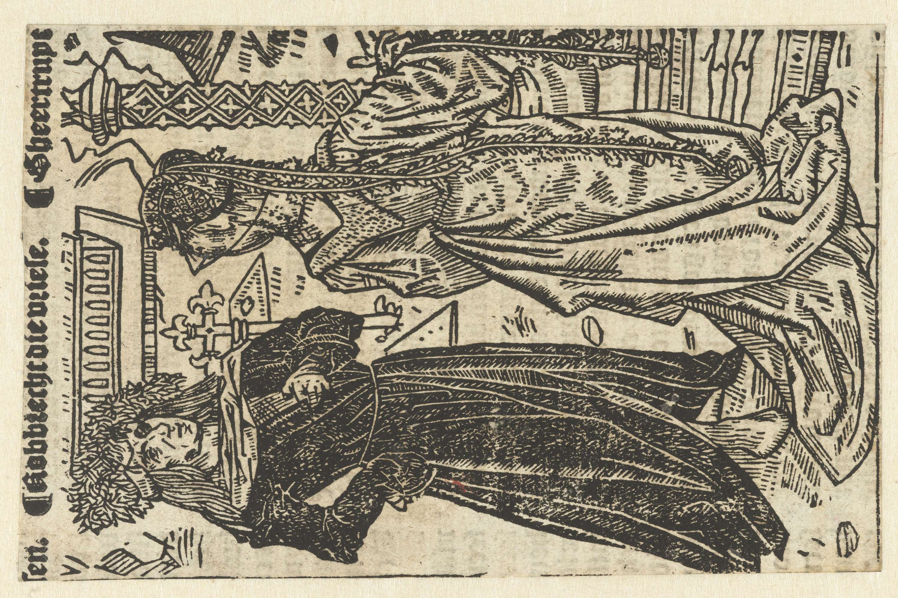Robrecht I de Fries en Geertruida van Saksen, paper, unknown artist