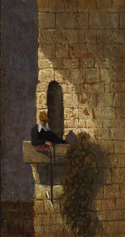 A student in a humorous predicament in a university jail.