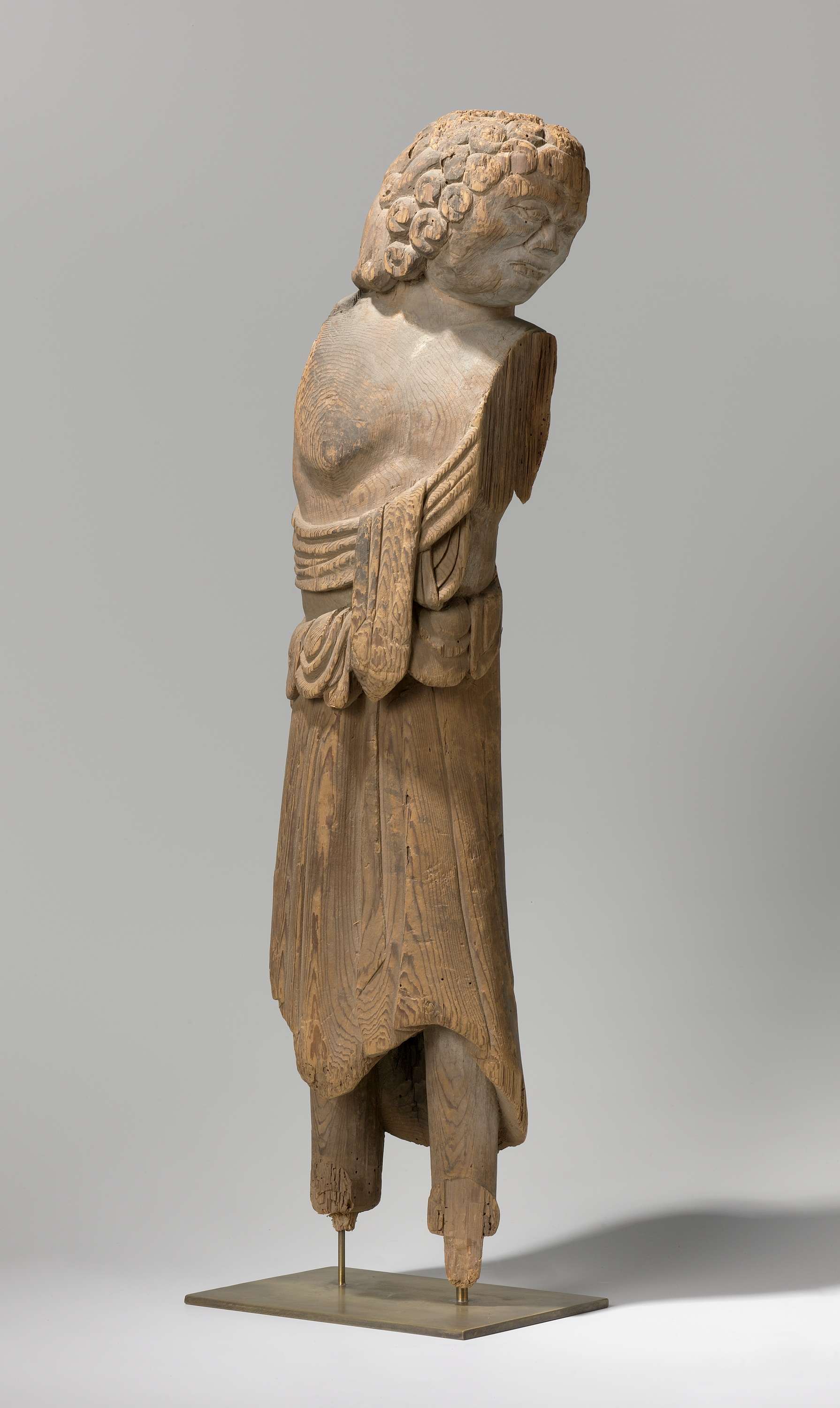 Wood sculpture of Seitaka doji by Unknown Artist