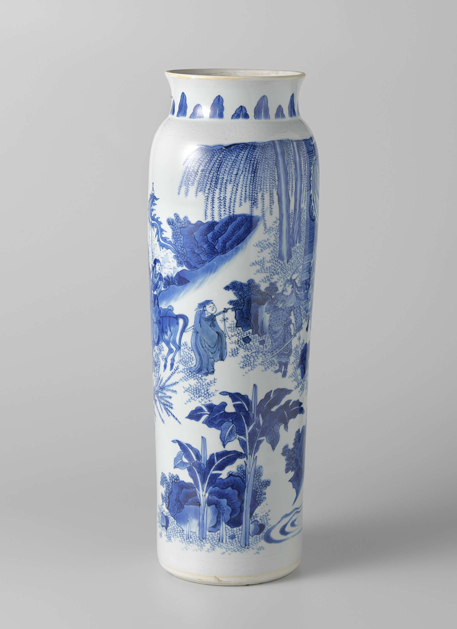 Seven sleeve vases rolwagens, decorative ceramics by unknown artist