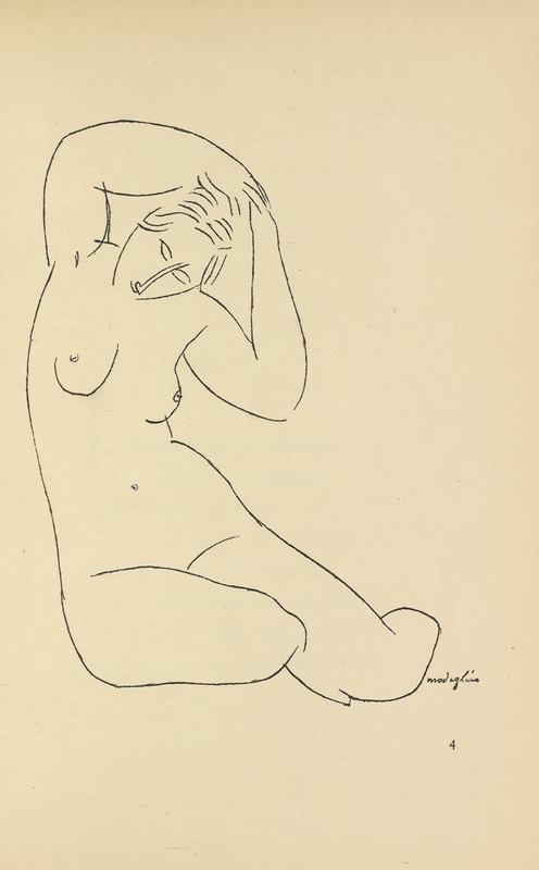 Amedeo Modigliani's 'Les nymphes 4' features elongated figures and a dreamlike quality.