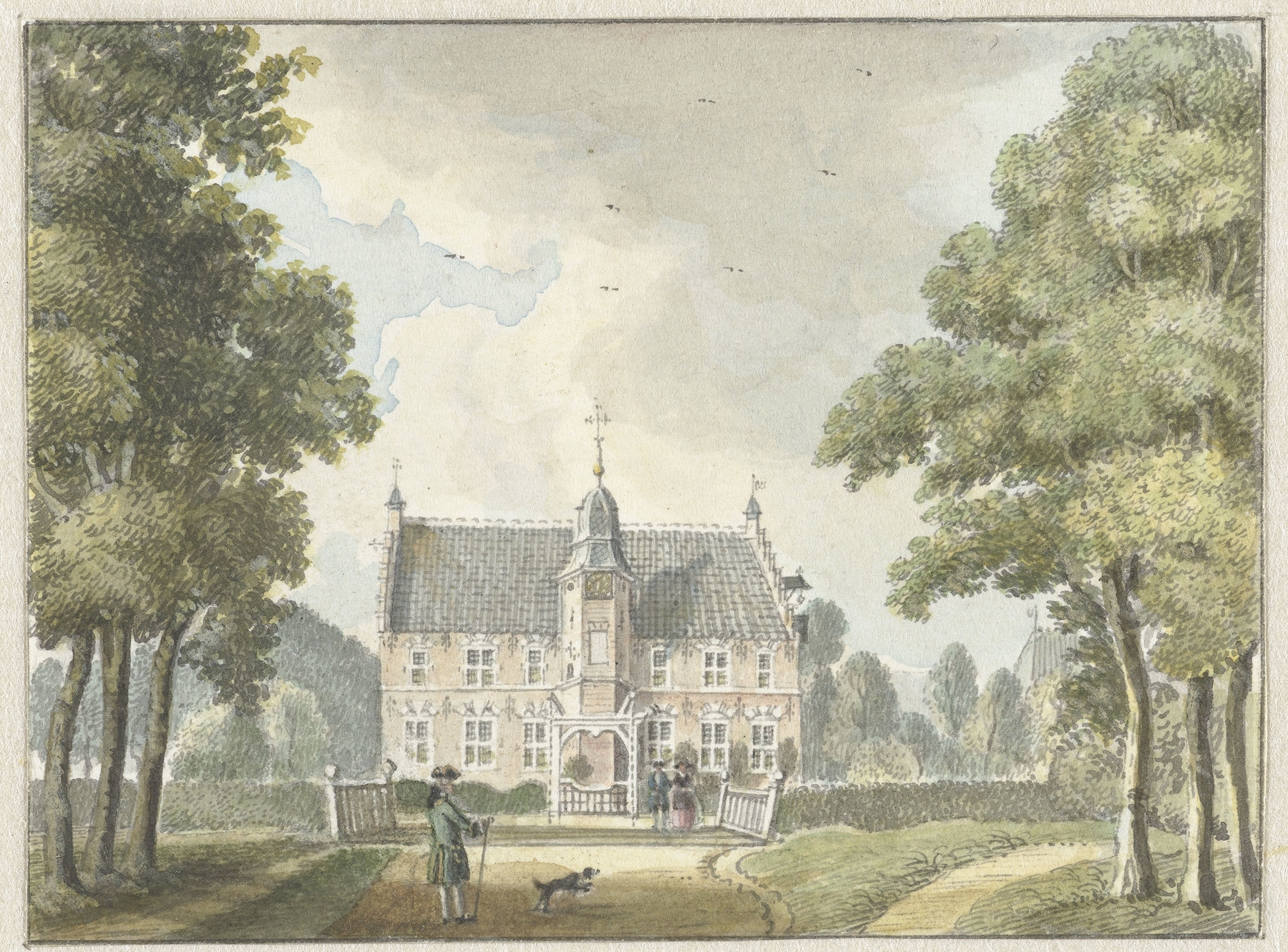 Het Huis Hunderen bij Twello, by Jan de Beijer, public domain