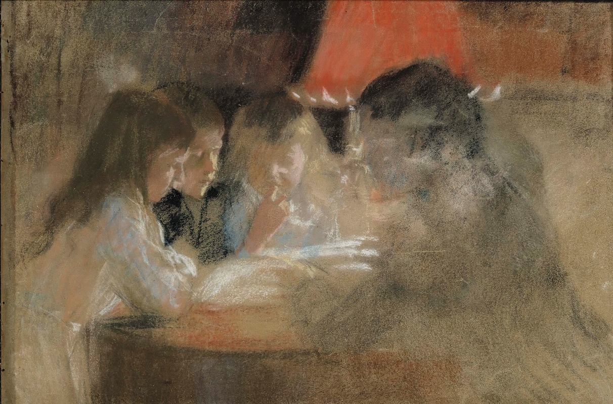 The Brandt Family Children by Albert Edelfelt captures a moment of childhood innocence.