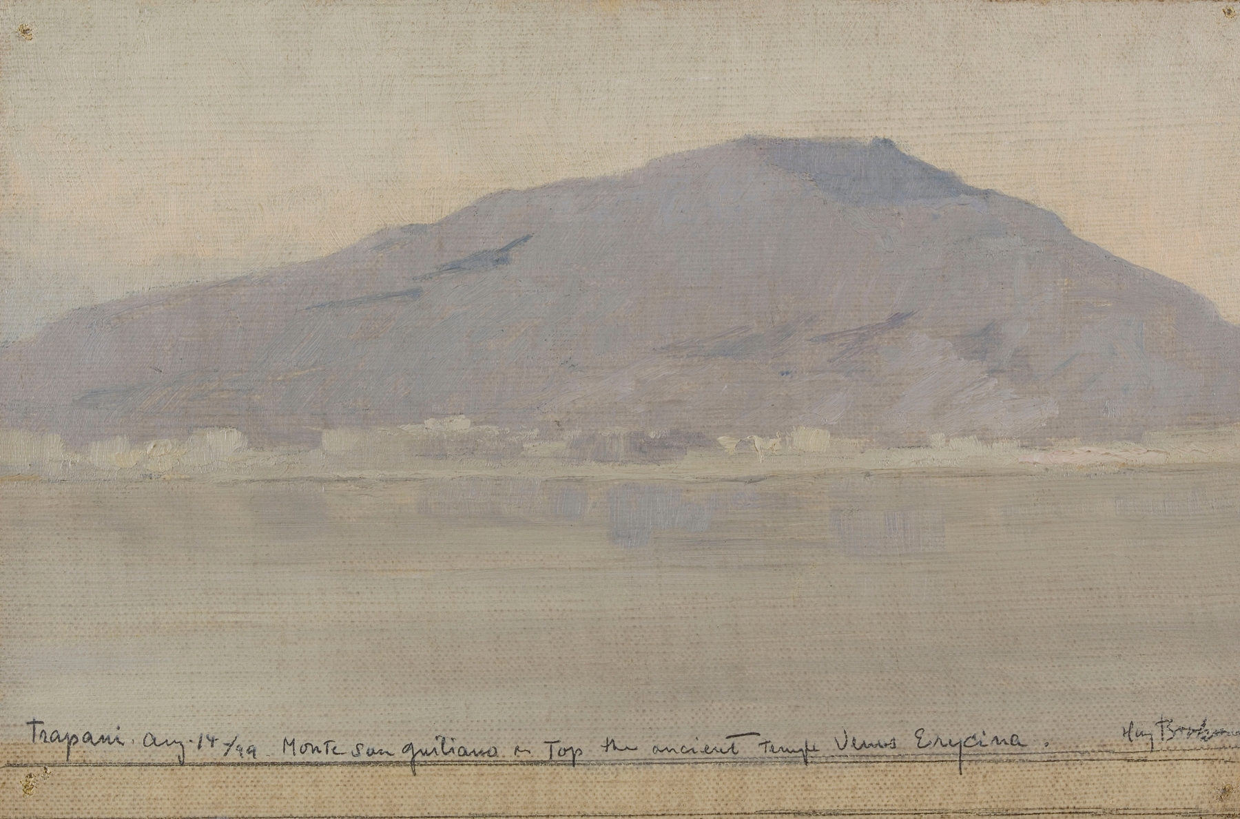 Landscape of Trapani, Monte San Giuliano by Henry Brokman, Impressionism