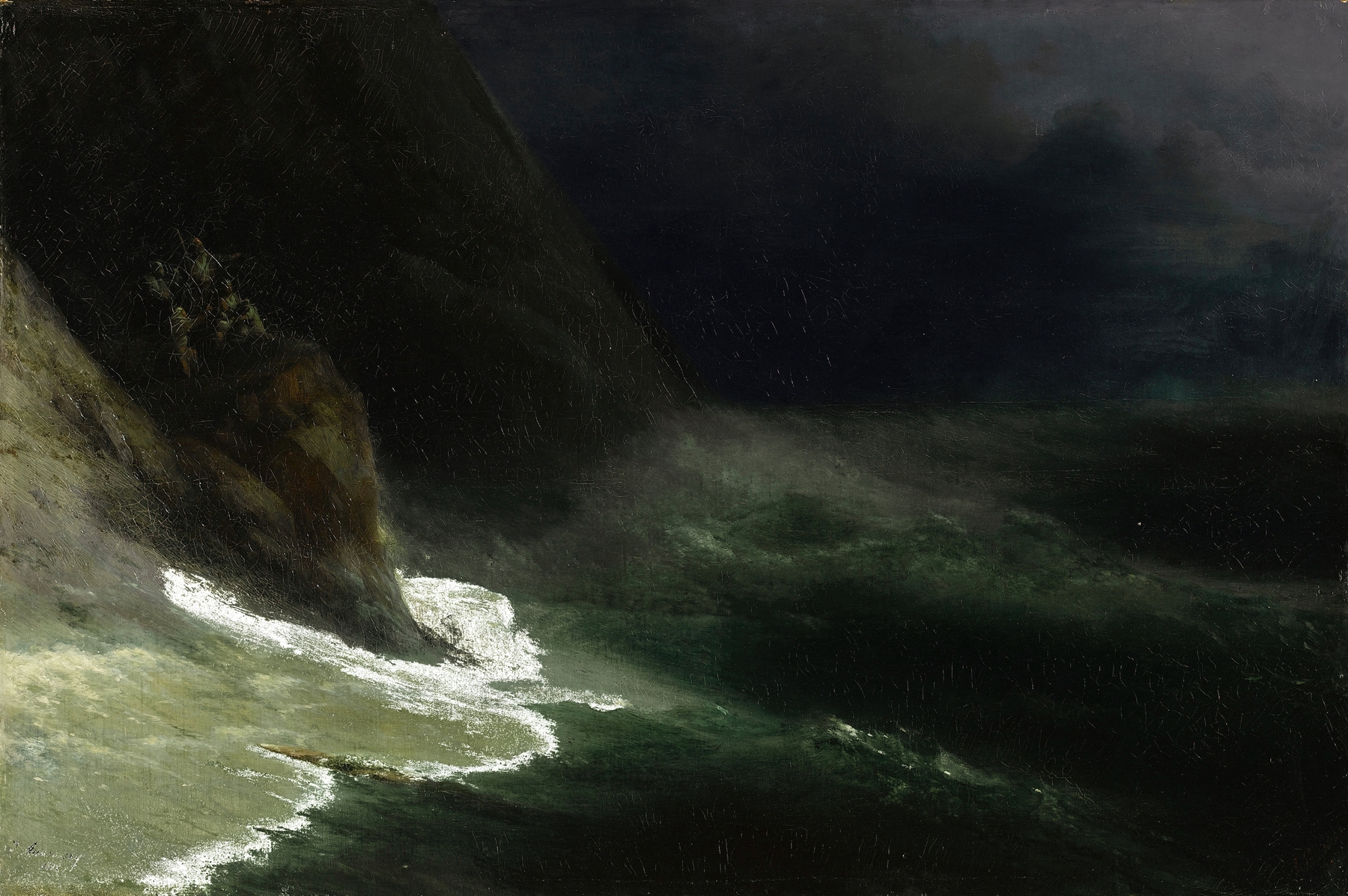 Seascape, by Ivan Konstantinovich Aivazovsky, public domain