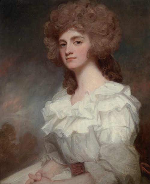 Portrait of Ann Morley born Barlow by George Romney.