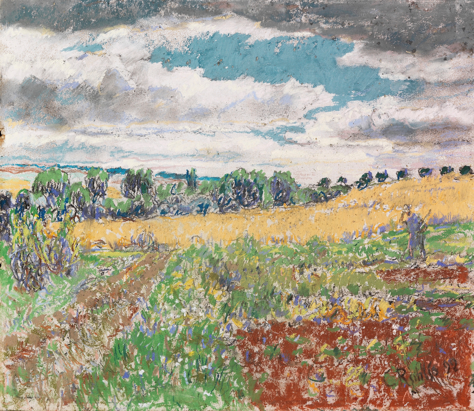 Sommerlandschaft, by Christian Rohlfs, public domain