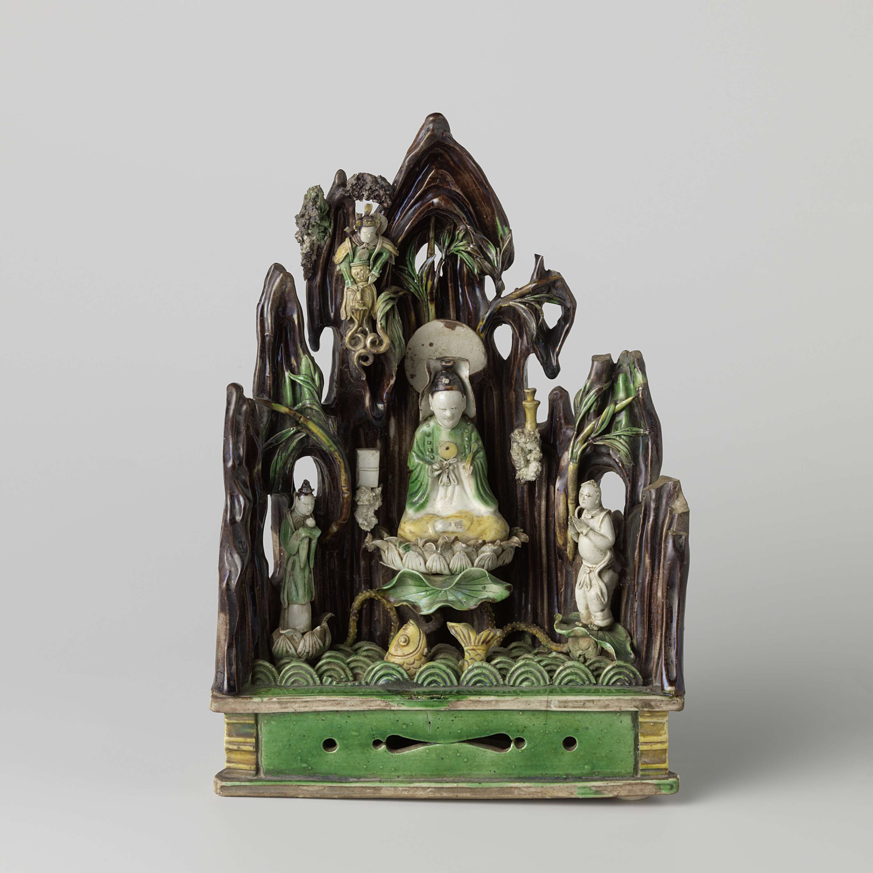 Figure of Guanyin seated on a lotus flower, Buddhist Art, unknown artist