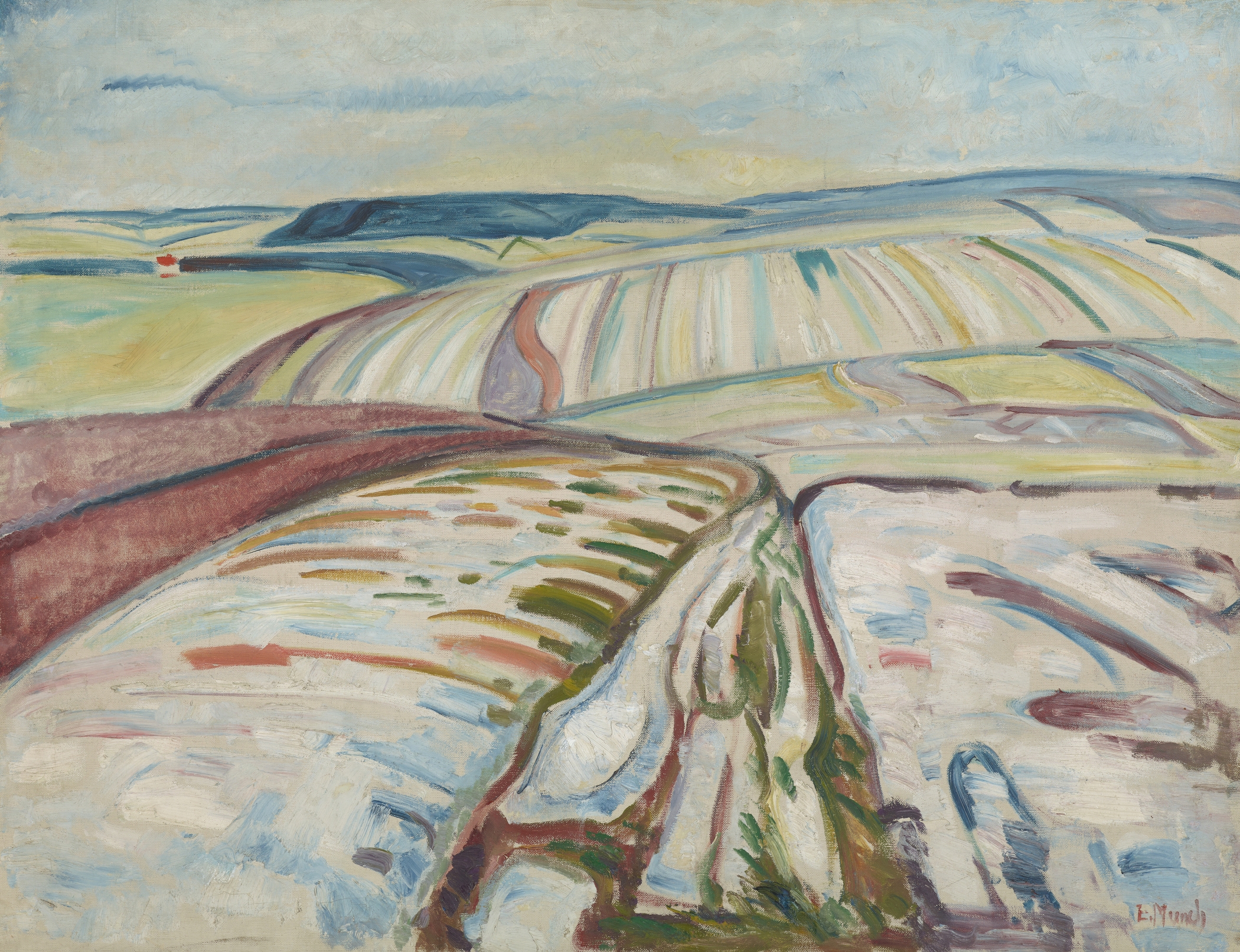 Winter. Elgersburg, by Edvard Munch, public domain