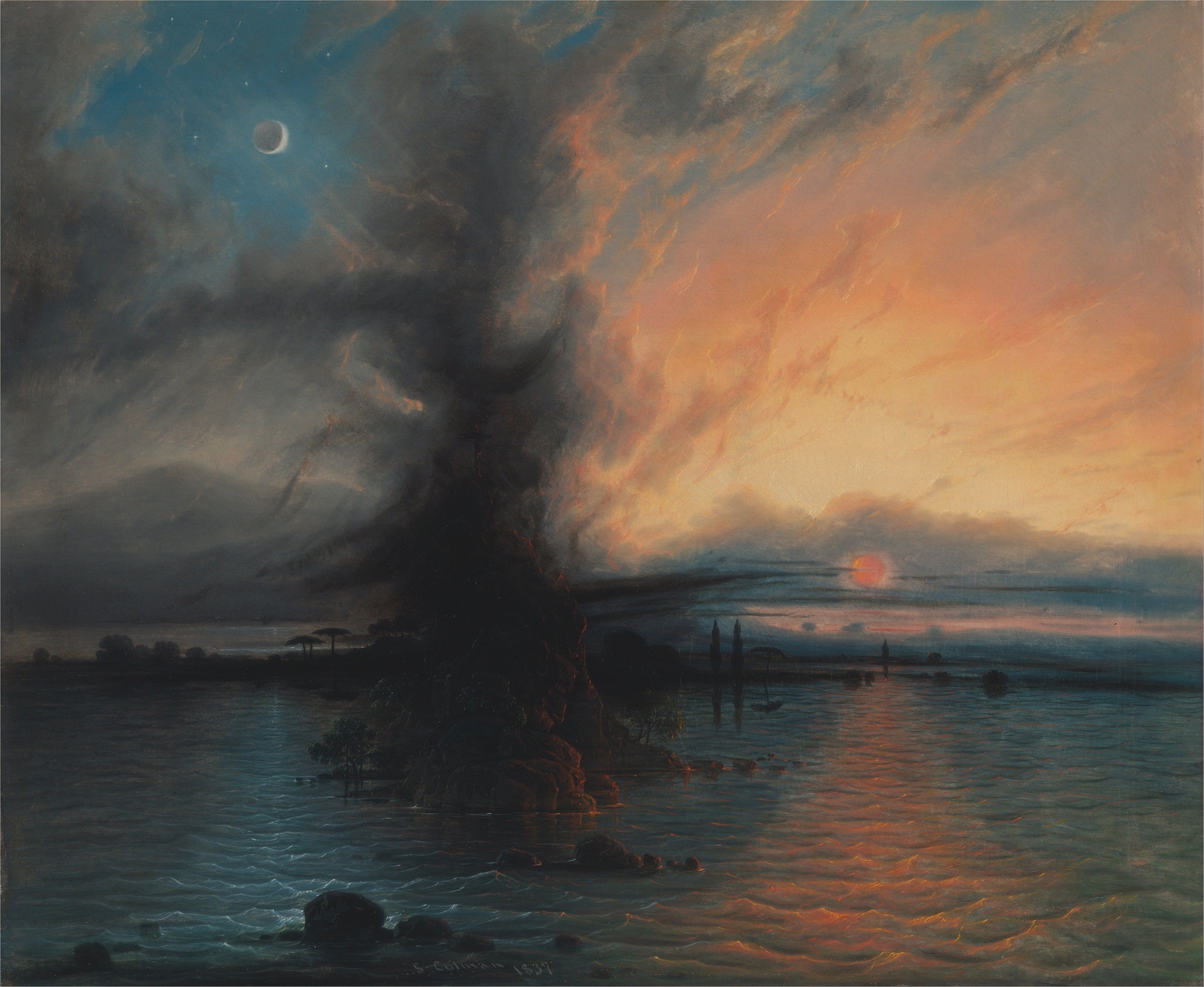 The Rock of Salvation, by Samuel Colman, public domain