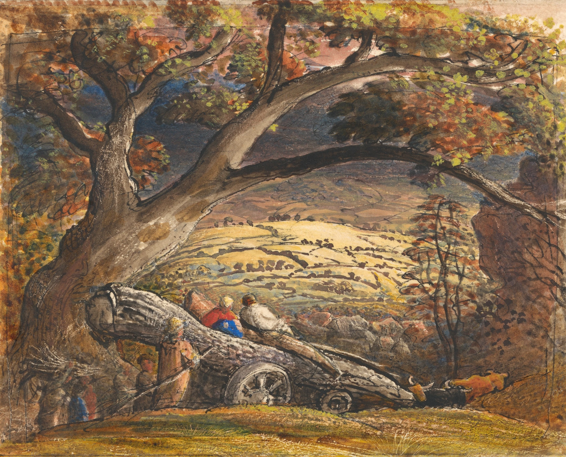 The Timber Wain, by Samuel Palmer, public domain