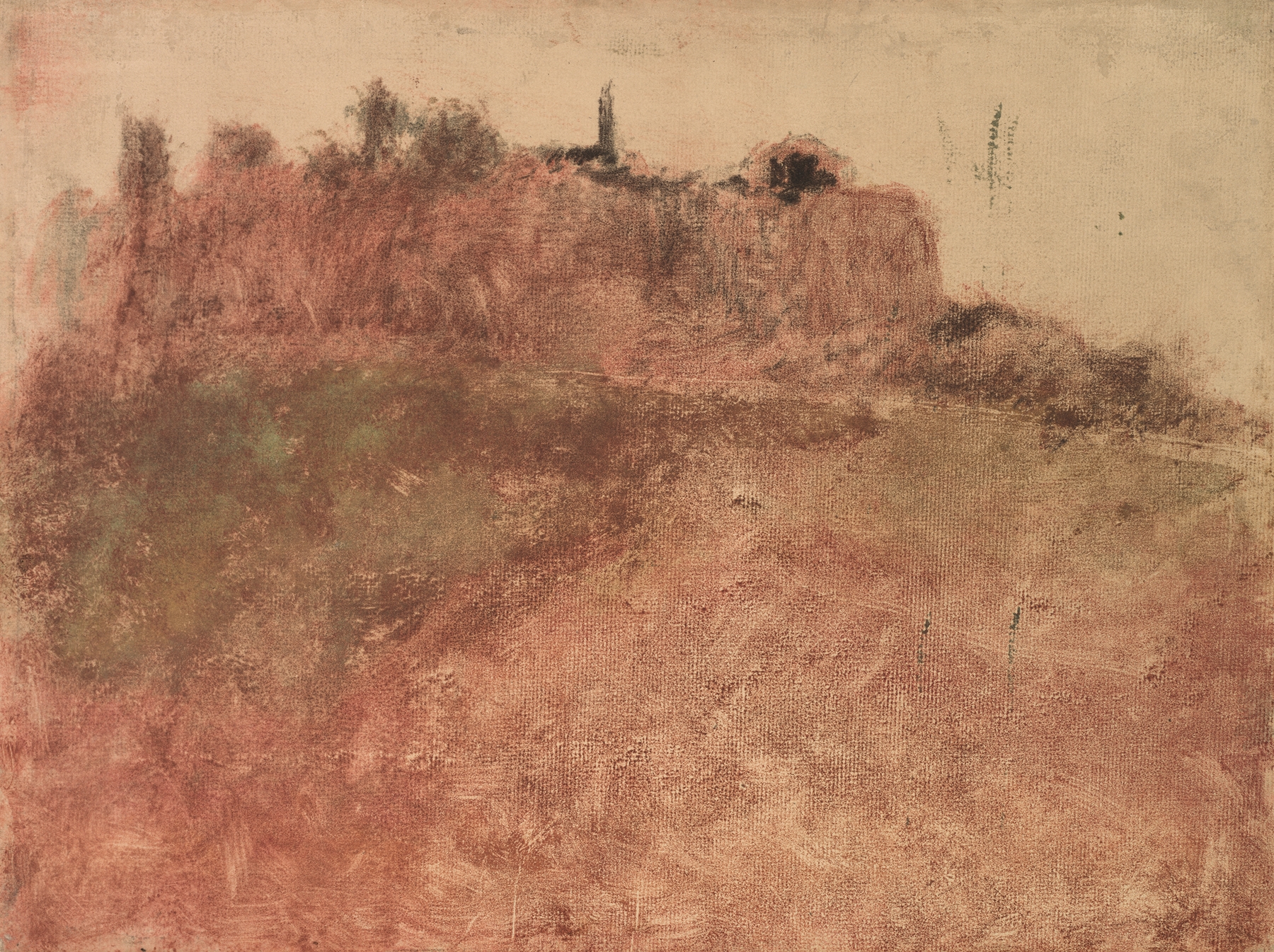 Estérel Village, by Edgar Degas, public domain