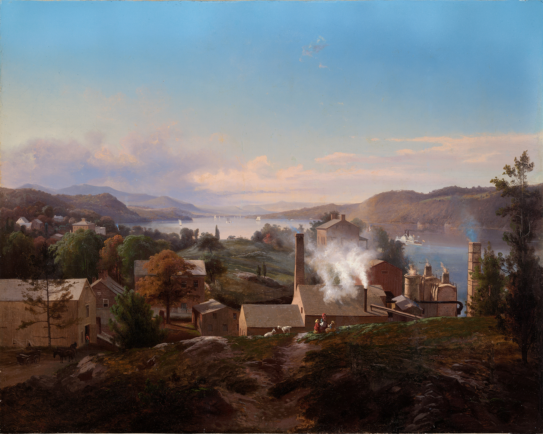 Poughkeepsie Iron Works (Bech’s Furnace), by Johann Hermann Carmiencke, public domain