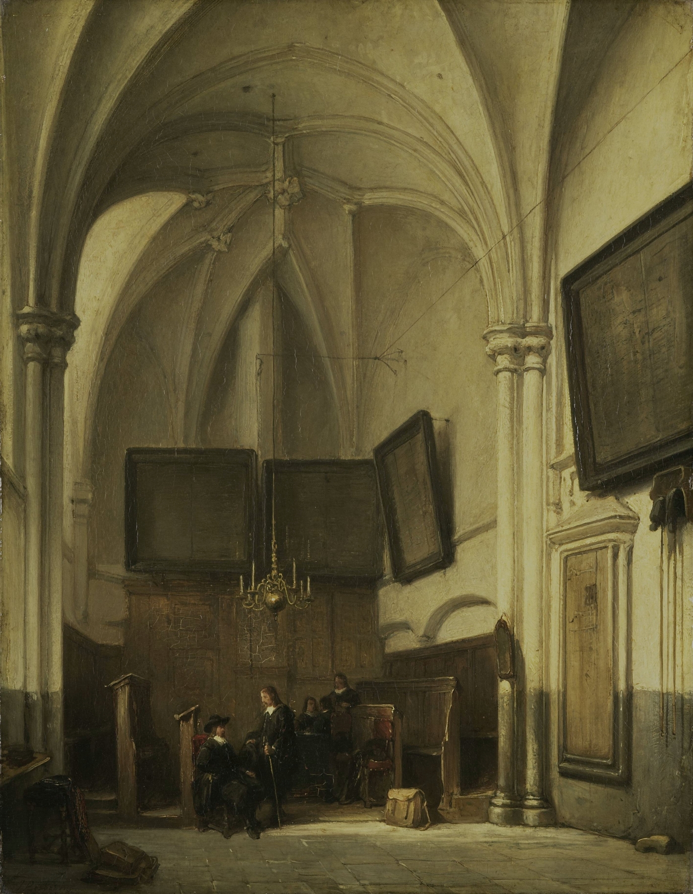 Vestry of the Church of St Stephen in Nijmegen, by Johannes Bosboom, public domain