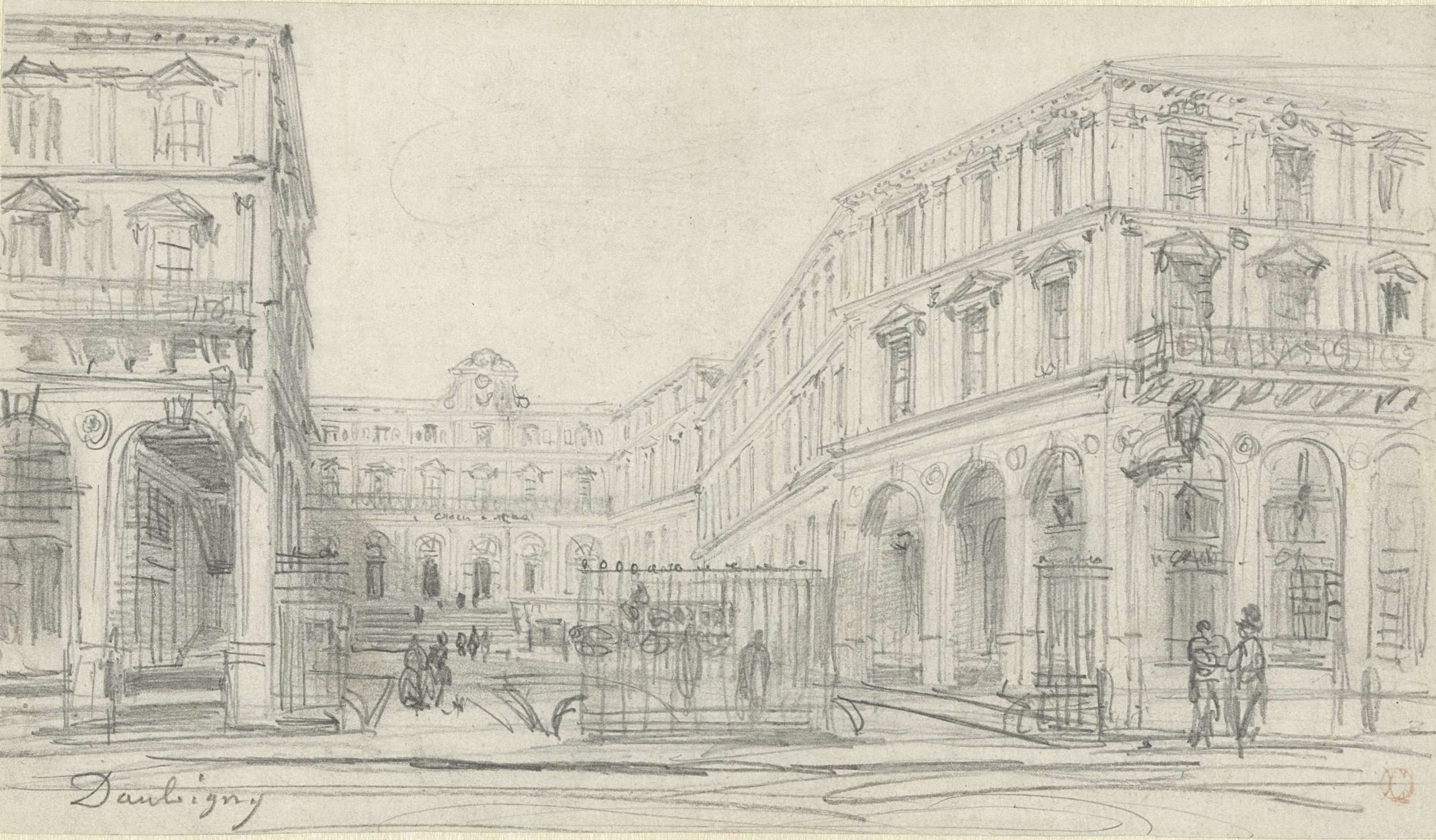Gare Saint Lazare te Parijs, by Charles-François Daubigny, public domain