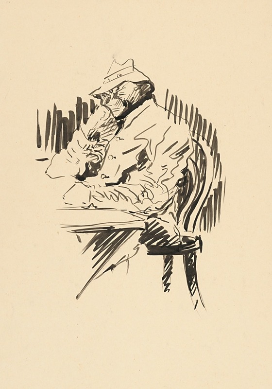 A scene depicting people gathered around a table, engaging in conversation.