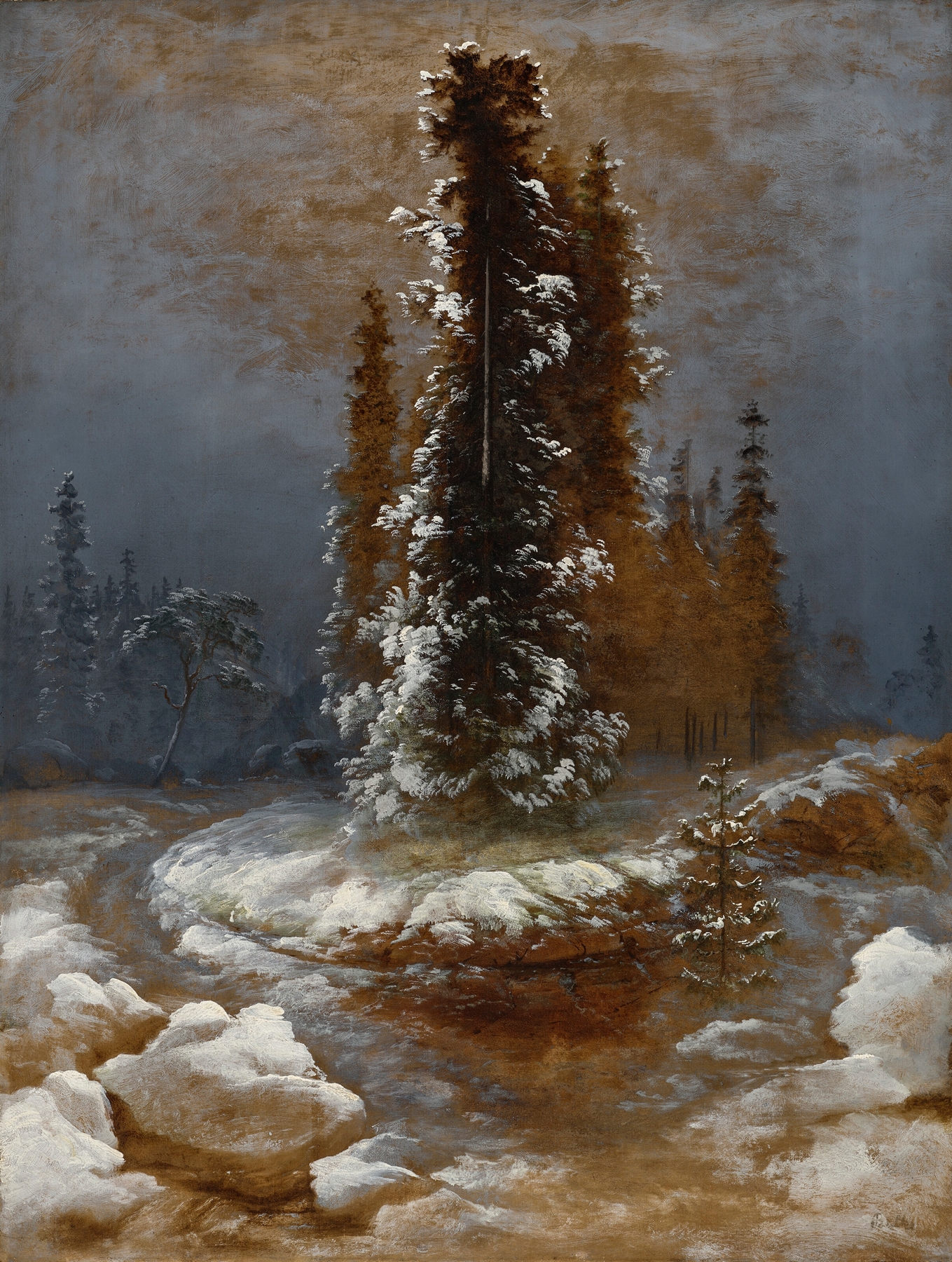 Vårløsning, by Peder Balke, public domain