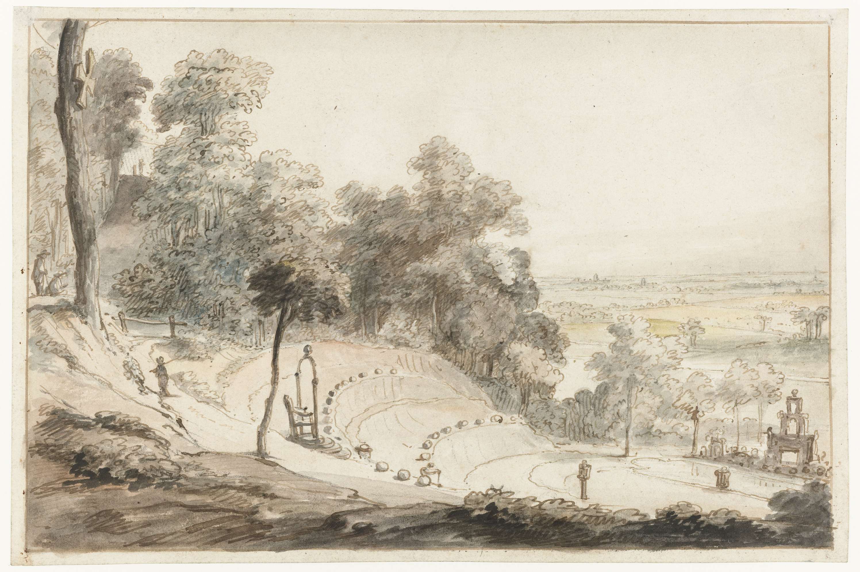 The Amphitheatre on the Springenberg in Cleves, oil on canvas by Gerbrand van den Eeckhout
