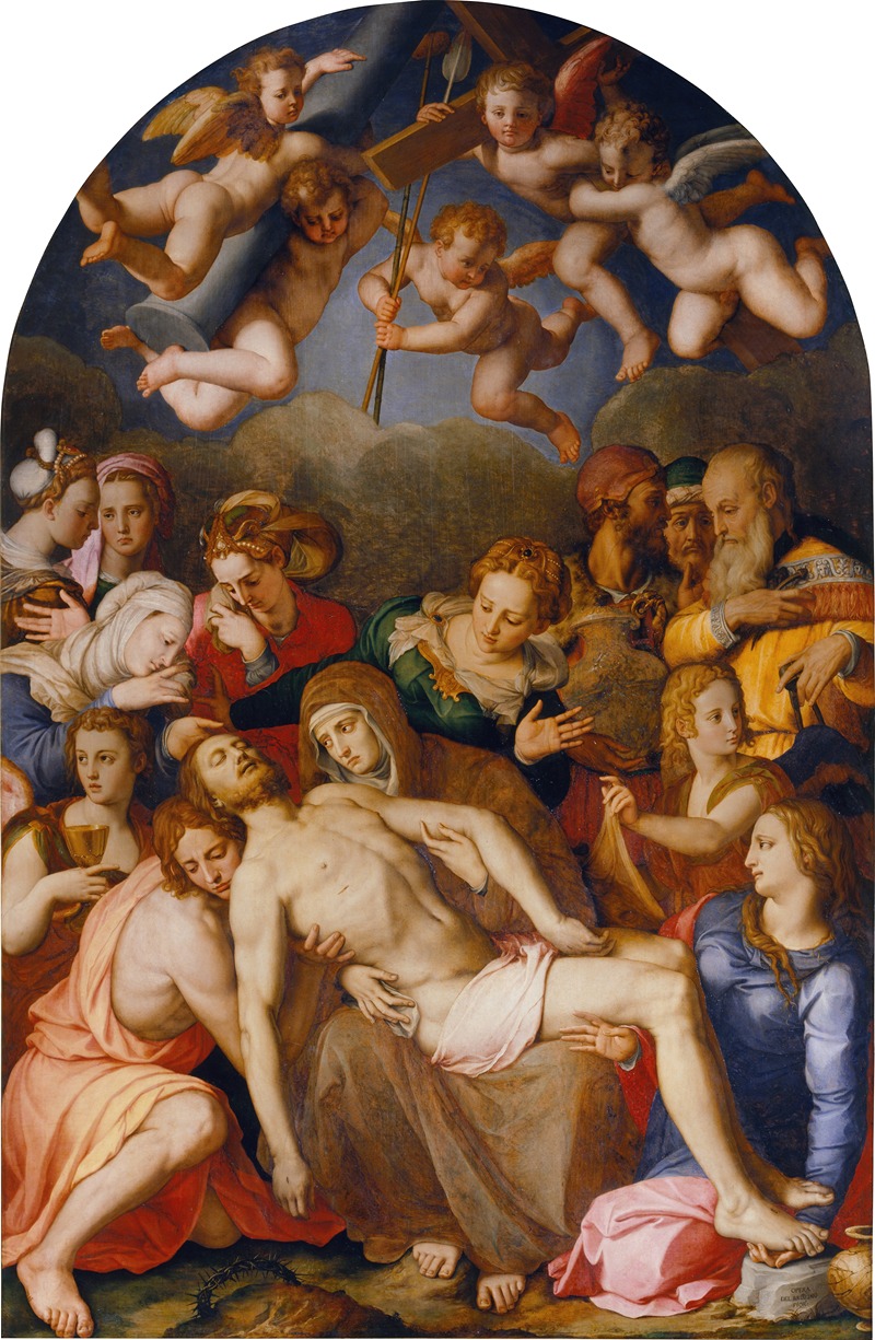 Agnolo Bronzino's 'The Deposition of Christ' showcases a dramatic scene of Christ's removal from the cross.