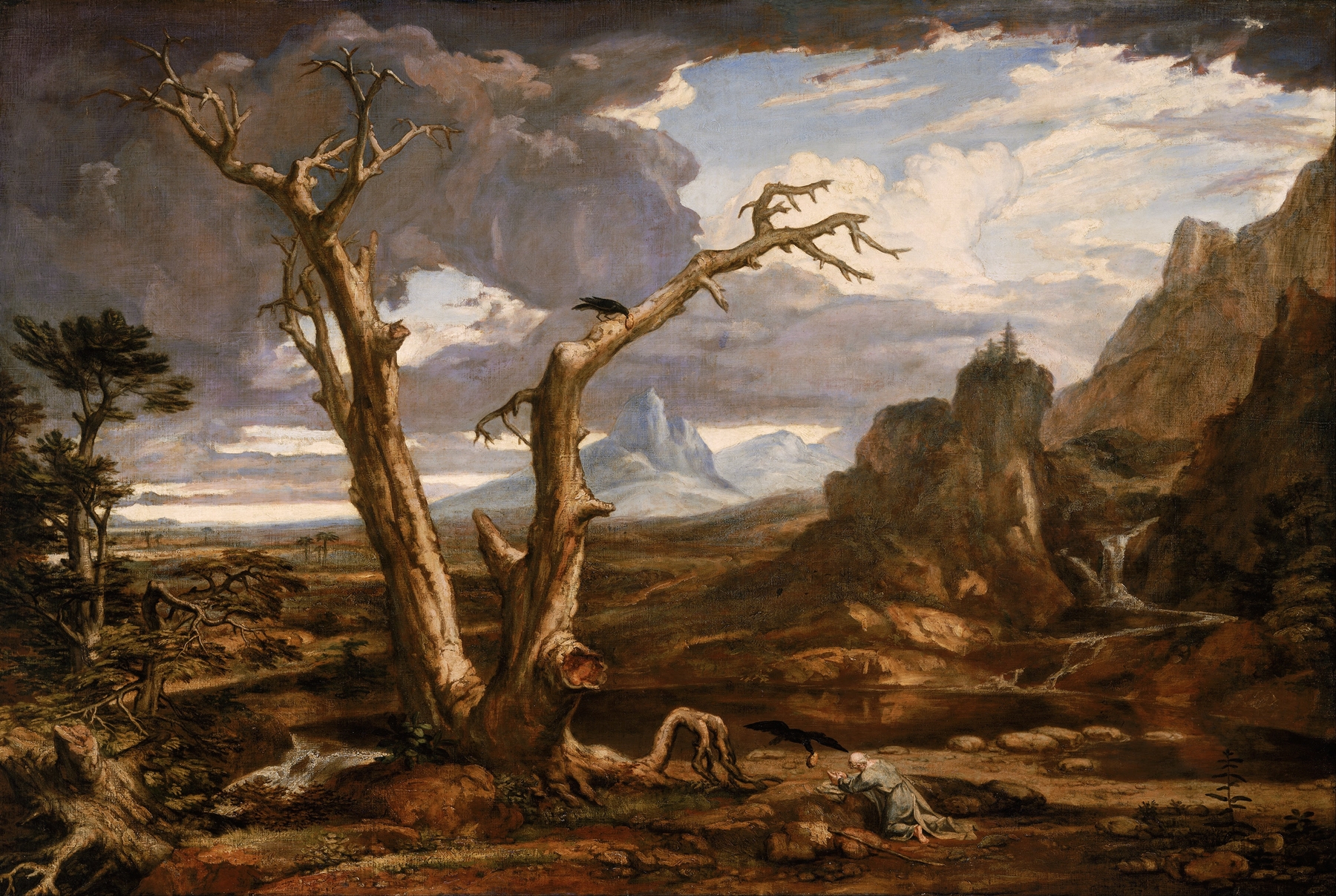 Elijah in the Desert, by Washington Allston, public domain