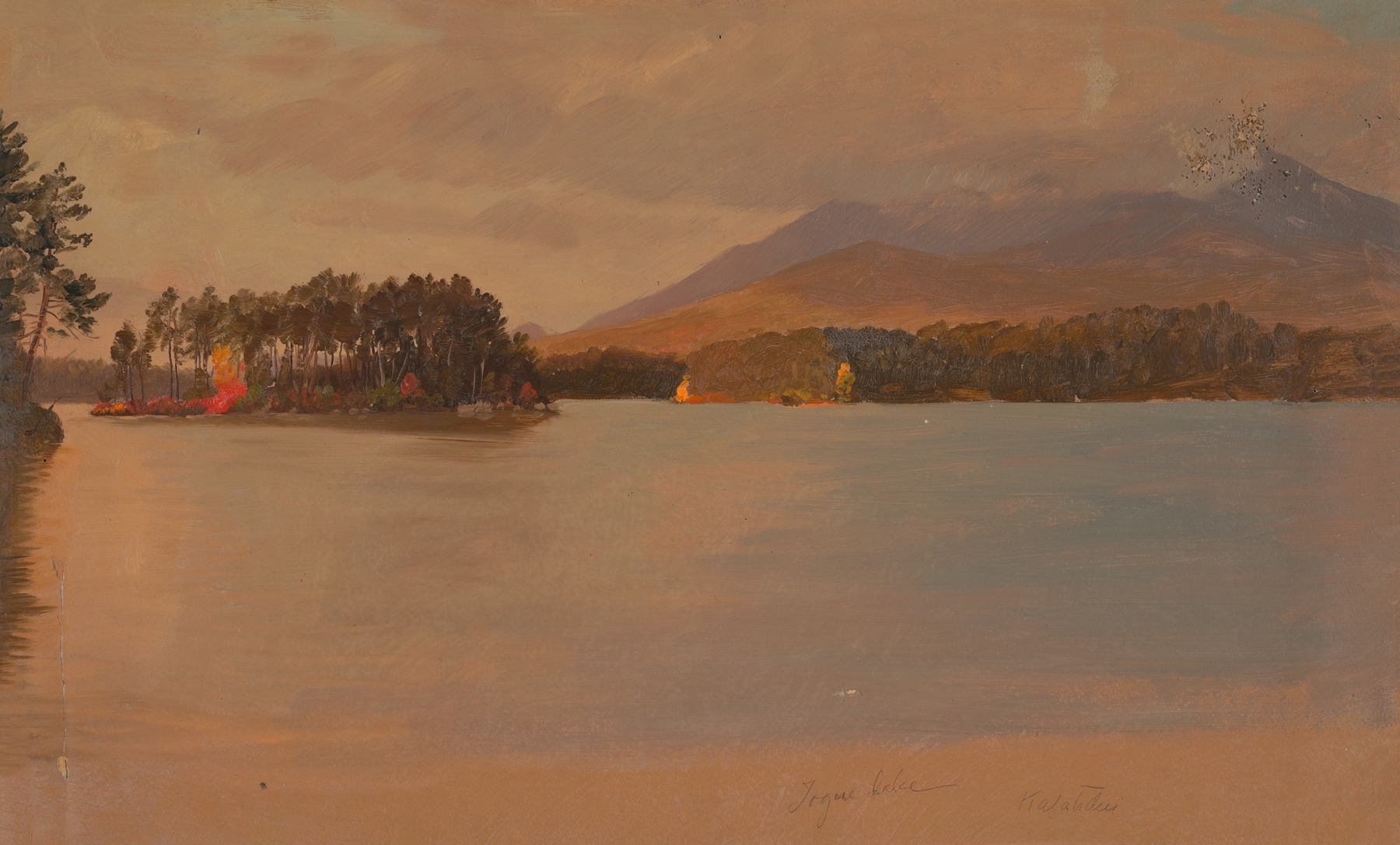 Mt. Katahdin from Togue Pond, oil painting by Frederic Edwin Church
