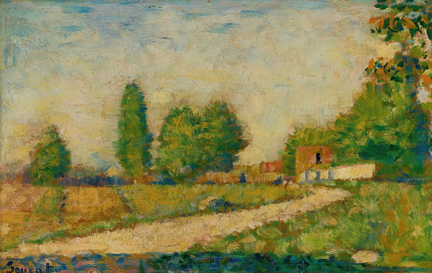 Au Bord Du Village, by Georges Seurat, public domain