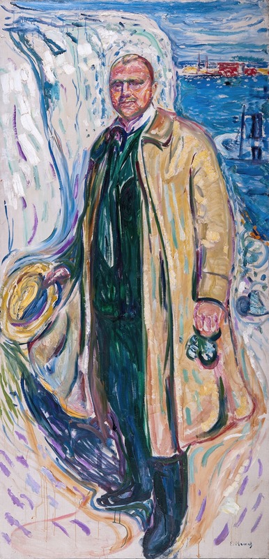 A portrait of Christian Gierlöff by Edvard Munch.