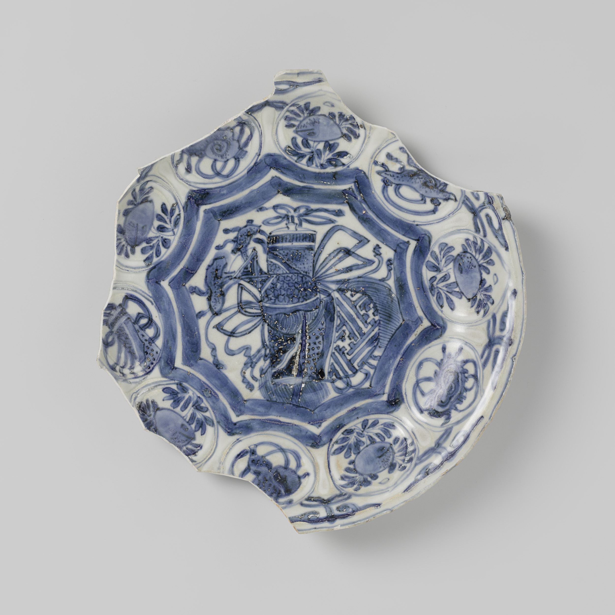 Fragment of ship's woodwork, bone medium, Unknown Artist