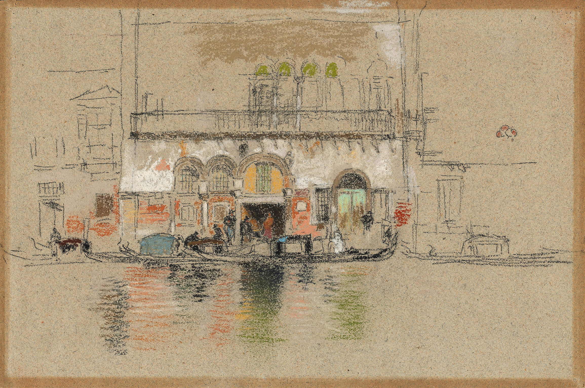 The Palace; white and pink, by James Abbott McNeill Whistler, public domain