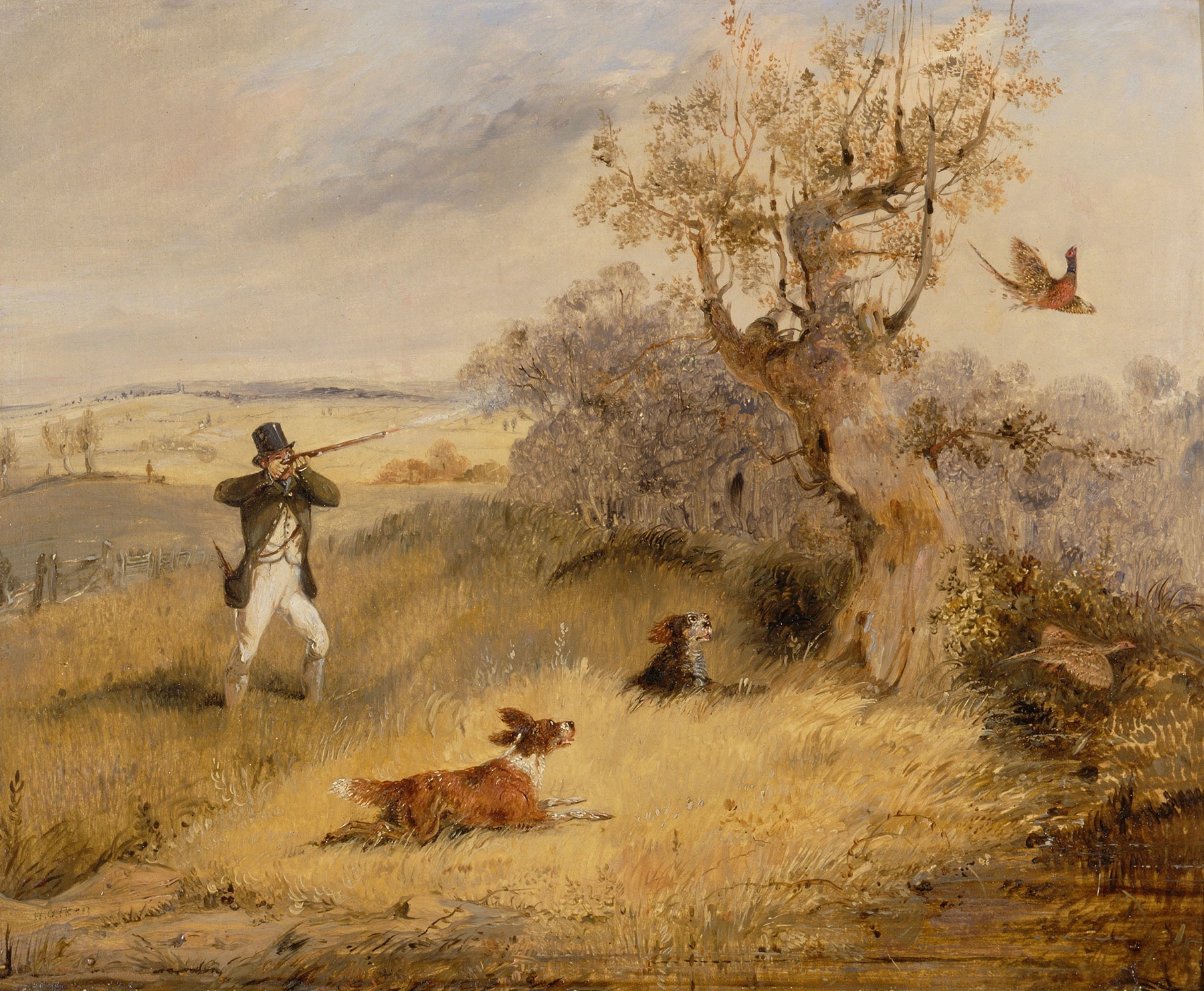 Pheasant Shooting, by Henry Thomas Alken, public domain